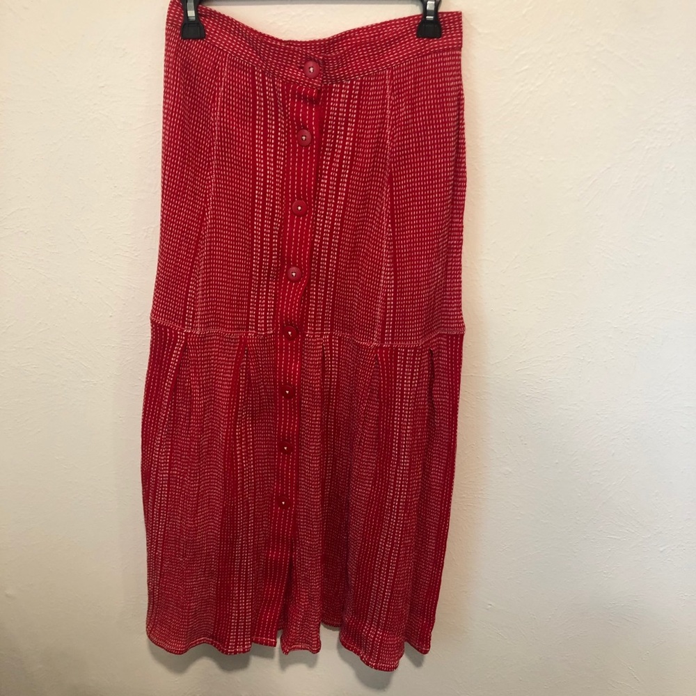 Chelsea & Violet Red Maxi Skirt